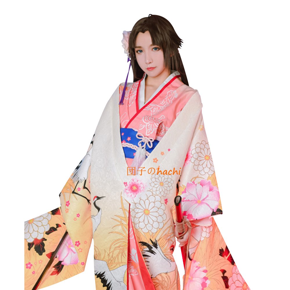 Amazon.co.jp: 空の境界 両儀式 三破 コスプレ衣装 着物 Fate grand